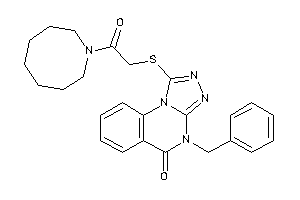 Image of 1-[[2-(azocan-1-yl)-2-keto-ethyl]thio]-4-benzyl-[1,2,4]triazolo[4,3-a]quinazolin-5-one