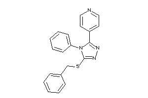 4-[5-(benzylthio)-4-phenyl-1,2,4-triazol-3-yl]pyridine