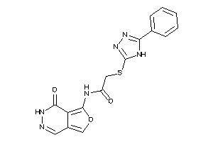 N-(4-keto-3H-furo[3,4-d]pyridazin-5-yl)-2-[(5-phenyl-4H-1,2,4-triazol-3-yl)thio]acetamide