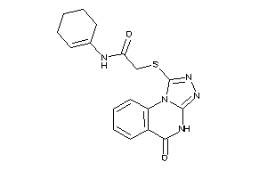 Image of N-cyclohexen-1-yl-2-[(5-keto-4H-[1,2,4]triazolo[4,3-a]quinazolin-1-yl)thio]acetamide
