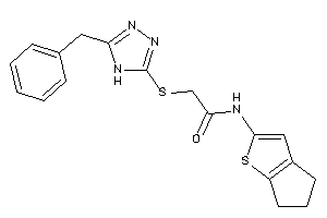 Image of 2-[(5-benzyl-4H-1,2,4-triazol-3-yl)thio]-N-(5,6-dihydro-4H-cyclopenta[b]thiophen-2-yl)acetamide