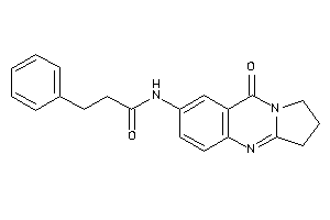 N-(9-keto-2,3-dihydro-1H-pyrrolo[2,1-b]quinazolin-7-yl)-3-phenyl-propionamide
