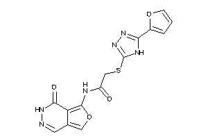 2-[[5-(2-furyl)-4H-1,2,4-triazol-3-yl]thio]-N-(4-keto-3H-furo[3,4-d]pyridazin-5-yl)acetamide