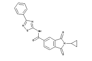 2-cyclopropyl-1,3-diketo-N-(3-phenyl-1,2,4-thiadiazol-5-yl)isoindoline-5-carboxamide