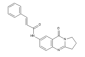 N-(9-keto-2,3-dihydro-1H-pyrrolo[2,1-b]quinazolin-7-yl)-3-phenyl-acrylamide