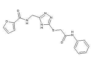 Image of N-[[5-[(2-anilino-2-keto-ethyl)thio]-4H-1,2,4-triazol-3-yl]methyl]-2-furamide