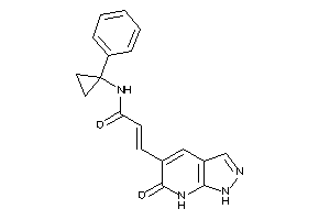 3-(6-keto-1,7-dihydropyrazolo[3,4-b]pyridin-5-yl)-N-(1-phenylcyclopropyl)acrylamide