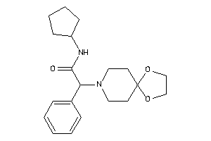 Image of N-cyclopentyl-2-(1,4-dioxa-8-azaspiro[4.5]decan-8-yl)-2-phenyl-acetamide