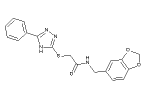 2-[(5-phenyl-4H-1,2,4-triazol-3-yl)thio]-N-piperonyl-acetamide