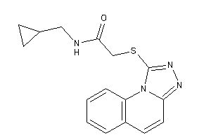 Image of N-(cyclopropylmethyl)-2-([1,2,4]triazolo[4,3-a]quinolin-1-ylthio)acetamide