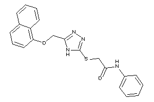 Image of 2-[[5-(1-naphthoxymethyl)-4H-1,2,4-triazol-3-yl]thio]-N-phenyl-acetamide