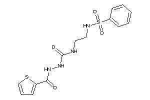 1-[2-(benzenesulfonamido)ethyl]-3-(2-thenoylamino)urea