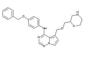 (4-benzoxyphenyl)-[5-(morpholin-2-ylmethoxymethyl)pyrrolo[2,1-f][1,2,4]triazin-4-yl]amine