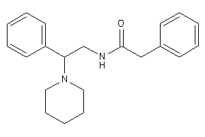 2-phenyl-N-(2-phenyl-2-piperidino-ethyl)acetamide