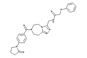 N-[[7-[4-(2-ketopyrrolidino)benzoyl]-5,6,8,9-tetrahydro-[1,2,4]triazolo[3,4-g][1,4]diazepin-3-yl]methyl]-2-phenoxy-acetamide