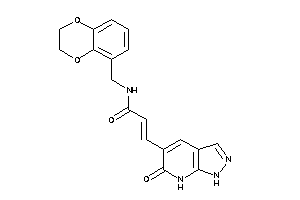 N-(2,3-dihydro-1,4-benzodioxin-5-ylmethyl)-3-(6-keto-1,7-dihydropyrazolo[3,4-b]pyridin-5-yl)acrylamide