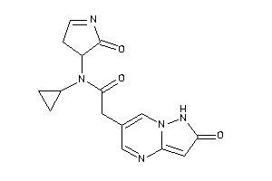 Image of N-cyclopropyl-2-(2-keto-1H-pyrazolo[1,5-a]pyrimidin-6-yl)-N-(2-keto-1-pyrrolin-3-yl)acetamide