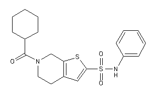 6-(cyclohexanecarbonyl)-N-phenyl-5,7-dihydro-4H-thieno[2,3-c]pyridine-2-sulfonamide