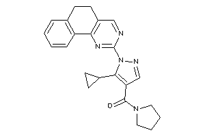 Image of [5-cyclopropyl-1-(5,6-dihydrobenzo[h]quinazolin-2-yl)pyrazol-4-yl]-pyrrolidino-methanone