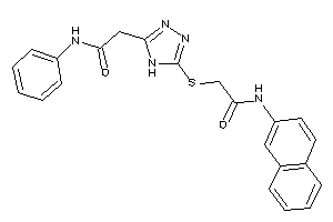 2-[[5-(2-anilino-2-keto-ethyl)-4H-1,2,4-triazol-3-yl]thio]-N-(2-naphthyl)acetamide