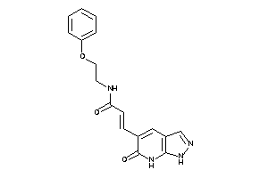 Image of 3-(6-keto-1,7-dihydropyrazolo[3,4-b]pyridin-5-yl)-N-(2-phenoxyethyl)acrylamide
