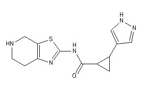 2-(1H-pyrazol-4-yl)-N-(4,5,6,7-tetrahydrothiazolo[5,4-c]pyridin-2-yl)cyclopropanecarboxamide