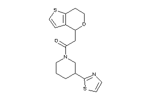 2-(6,7-dihydro-4H-thieno[3,2-c]pyran-4-yl)-1-(3-thiazol-2-ylpiperidino)ethanone