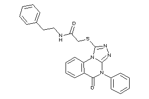 2-[(5-keto-4-phenyl-[1,2,4]triazolo[4,3-a]quinazolin-1-yl)thio]-N-phenethyl-acetamide