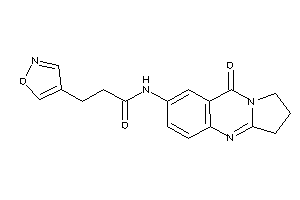 3-isoxazol-4-yl-N-(9-keto-2,3-dihydro-1H-pyrrolo[2,1-b]quinazolin-7-yl)propionamide