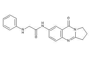 2-anilino-N-(9-keto-2,3-dihydro-1H-pyrrolo[2,1-b]quinazolin-7-yl)acetamide