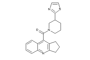 Image of 2,3-dihydro-1H-cyclopenta[b]quinolin-9-yl-(3-thiazol-2-ylpiperidino)methanone