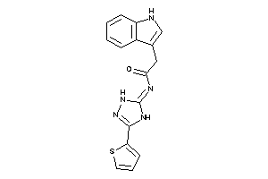 2-(1H-indol-3-yl)-N-[3-(2-thienyl)-1,4-dihydro-1,2,4-triazol-5-ylidene]acetamide