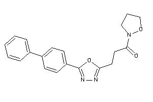 Image of 1-isoxazolidin-2-yl-3-[5-(4-phenylphenyl)-1,3,4-oxadiazol-2-yl]propan-1-one