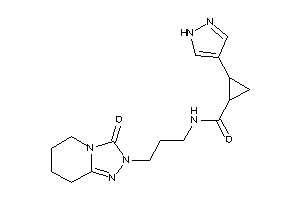 N-[3-(3-keto-5,6,7,8-tetrahydro-[1,2,4]triazolo[4,3-a]pyridin-2-yl)propyl]-2-(1H-pyrazol-4-yl)cyclopropanecarboxamide