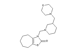 3-[[3-(morpholinomethyl)piperidino]methyl]-5,6,7,8-tetrahydro-4H-cyclohepta[d]thiazol-2-one