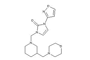 Image of 1-isoxazol-3-yl-3-[[3-(morpholinomethyl)piperidino]methyl]-4-imidazolin-2-one