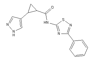 Image of N-(3-phenyl-1,2,4-thiadiazol-5-yl)-2-(1H-pyrazol-4-yl)cyclopropanecarboxamide