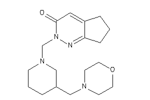 2-[[3-(morpholinomethyl)piperidino]methyl]-6,7-dihydro-5H-cyclopenta[c]pyridazin-3-one