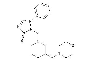 Image of 2-[[3-(morpholinomethyl)piperidino]methyl]-1-phenyl-1,2,4-triazole-3-thione