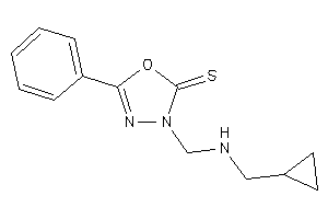 3-[(cyclopropylmethylamino)methyl]-5-phenyl-1,3,4-oxadiazole-2-thione