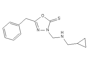5-benzyl-3-[(cyclopropylmethylamino)methyl]-1,3,4-oxadiazole-2-thione