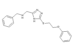 Benzyl-[[5-(2-phenoxyethylthio)-4H-1,2,4-triazol-3-yl]methyl]amine