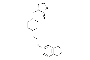 Image of 3-[[4-(2-indan-5-yloxyethyl)piperazino]methyl]thiazolidine-2-thione