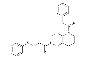 3-phenoxy-1-[1-(2-phenylacetyl)-2,3,4,4a,5,7,8,8a-octahydro-1,6-naphthyridin-6-yl]propan-1-one