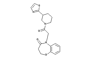 Image of 5-[2-keto-2-(3-thiazol-2-ylpiperidino)ethyl]-2,3-dihydro-1,5-benzoxazepin-4-one