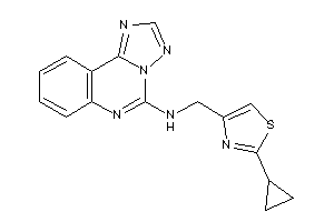 Image of (2-cyclopropylthiazol-4-yl)methyl-([1,2,4]triazolo[1,5-c]quinazolin-5-yl)amine