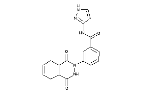 3-(1,4-diketo-4a,5,8,8a-tetrahydro-3H-phthalazin-2-yl)-N-(1H-pyrazol-3-yl)benzamide