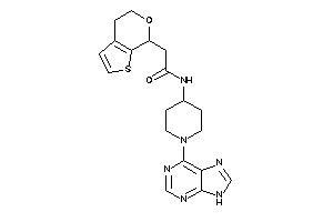 2-(5,7-dihydro-4H-thieno[2,3-c]pyran-7-yl)-N-[1-(9H-purin-6-yl)-4-piperidyl]acetamide