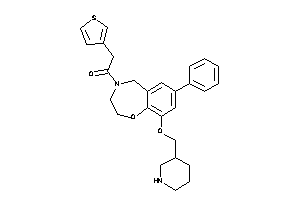 Image of 1-[7-phenyl-9-(3-piperidylmethoxy)-3,5-dihydro-2H-1,4-benzoxazepin-4-yl]-2-(3-thienyl)ethanone