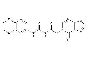 N-(2,3-dihydro-1,4-benzodioxin-6-ylcarbamoyl)-2-(4-ketofuro[2,3-d]pyrimidin-3-yl)acetamide